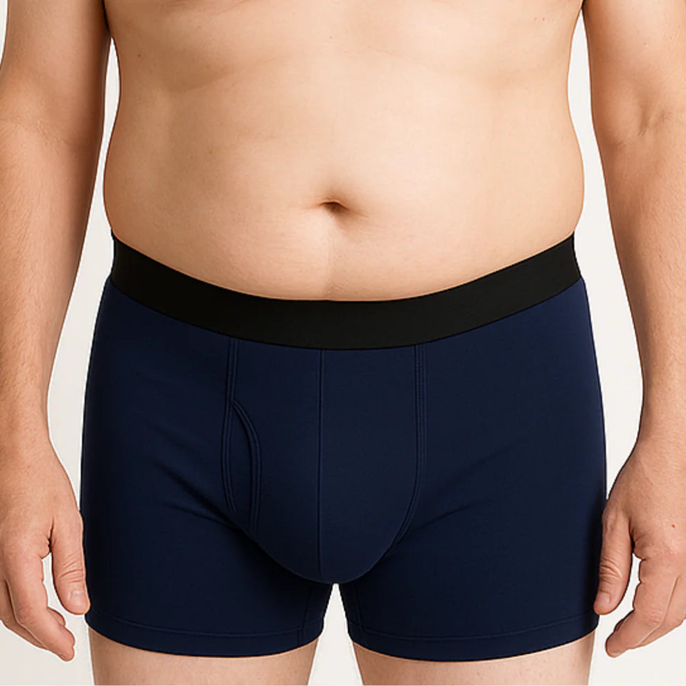 BrawnWear™ Ultra Emici Sızdırmaz Boxer 4’lü Paket (2 Gri, 2 Lacivert) – 1699 TL
