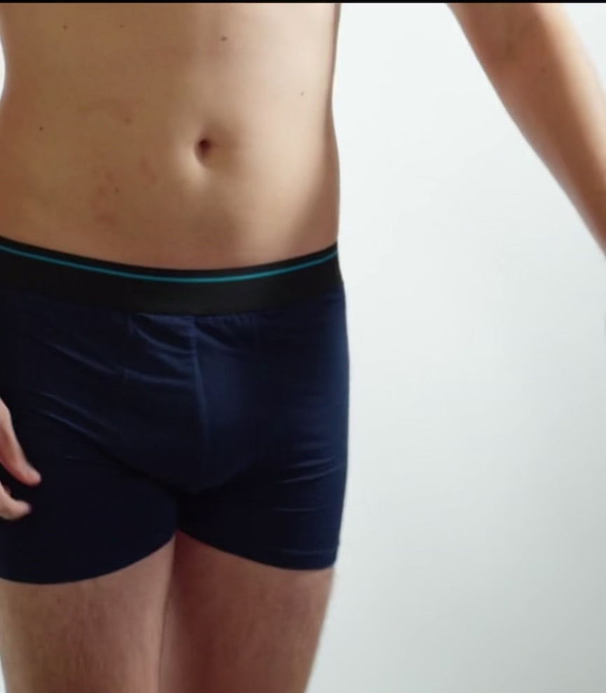 BrawnWear™ Ultra Emici Sızdırmaz Boxer 4’lü Paket (2 Gri, 2 Lacivert) – 1699 TL